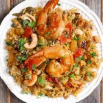 Shrimp biryani